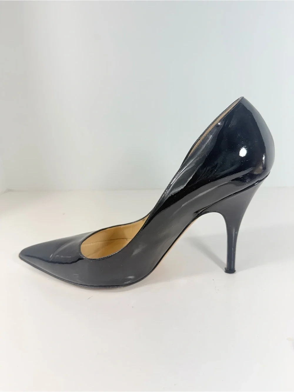 Kate Spade New York Black Patent Leather Pointed Toe Pumps Stiletto Heels US 10